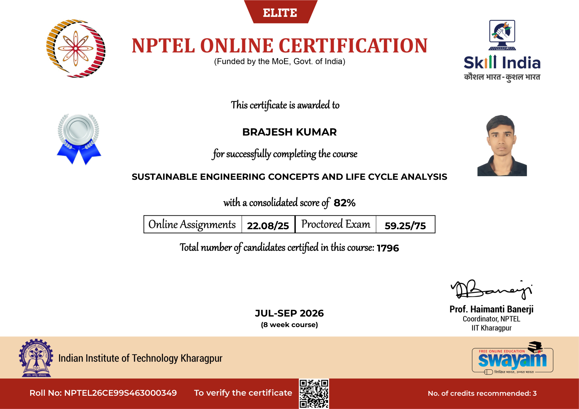 NPTEL Certificate NOC-1TFH-HBJM-JNHW1