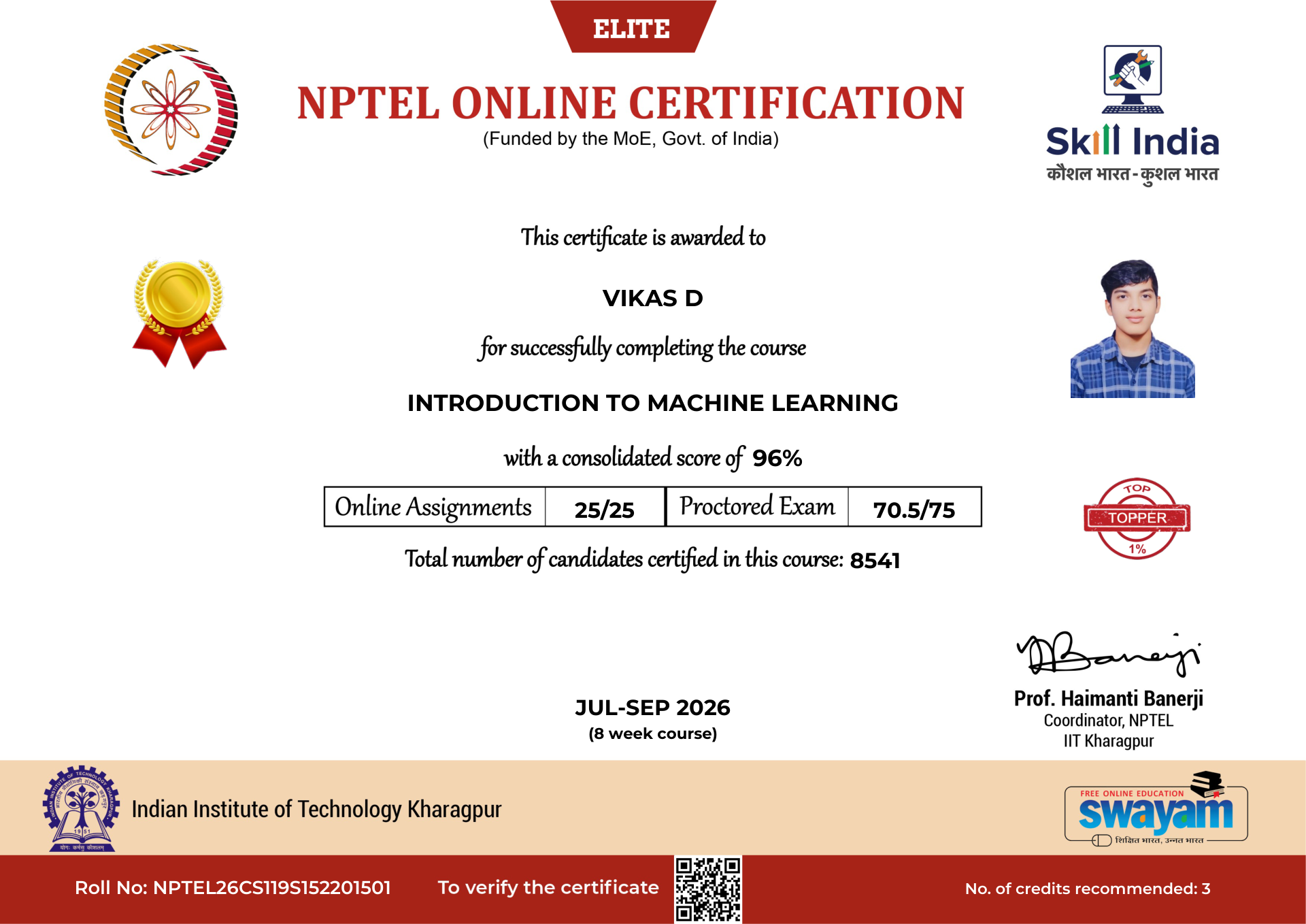 NPTEL Certificate NOC-FNPT-ZBQ6-8C9Y3