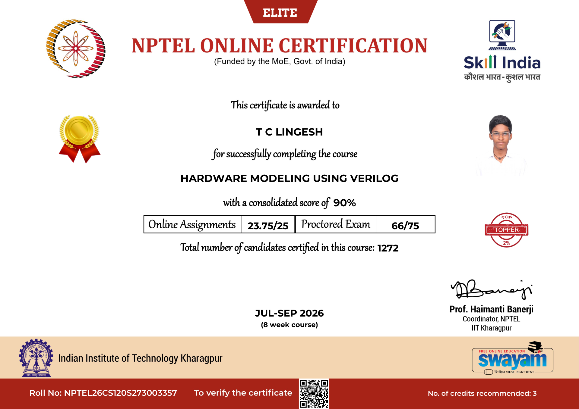 NPTEL Certificate NOC-KR44-7V18-VPEGV